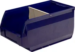 Ящик (лоток) пластиковый сплошной, 400x230x200 мм, 18.4 л, красный [5004]