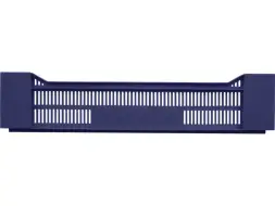 Ящик пластиковый перфорированный, 600x400x135 мм, 32,4 л, синий [119]