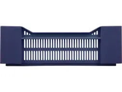 Ящик пластиковый перфорированный, 600x400x135 мм, 32,4 л, синий [119]