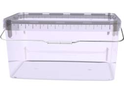 Ведро пластиковое прямоугольное, 5.8 л, прозрачный [5123]