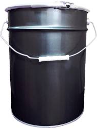 Ведро металлическое цилиндрическое, 20 л, черный [5053]