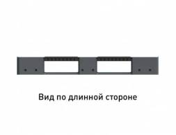 Паллет (поддон) пластиковый сплошной на 3-х полозьях усиленный, 1200x800x150 мм, серый [02.117.F.91.PEF.S.Т20Х] 