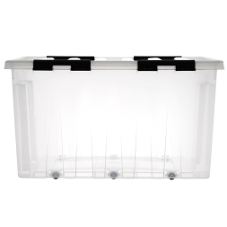 Контейнер с крышкой и клипсами Rox Box Original, 120 л, 740x565x410 мм, прозрачный