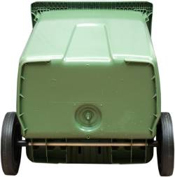 Мусорный контейнер на колёсах, 370 л, зеленый