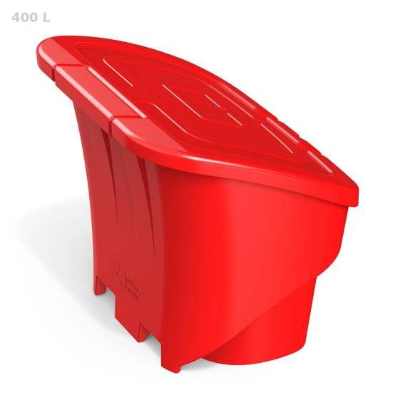 Ящик для соли, реагентов 400 литров PREMIUM, красный