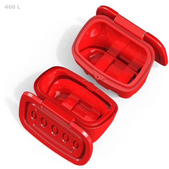 Ящик для соли, реагентов 400 литров PREMIUM, красный